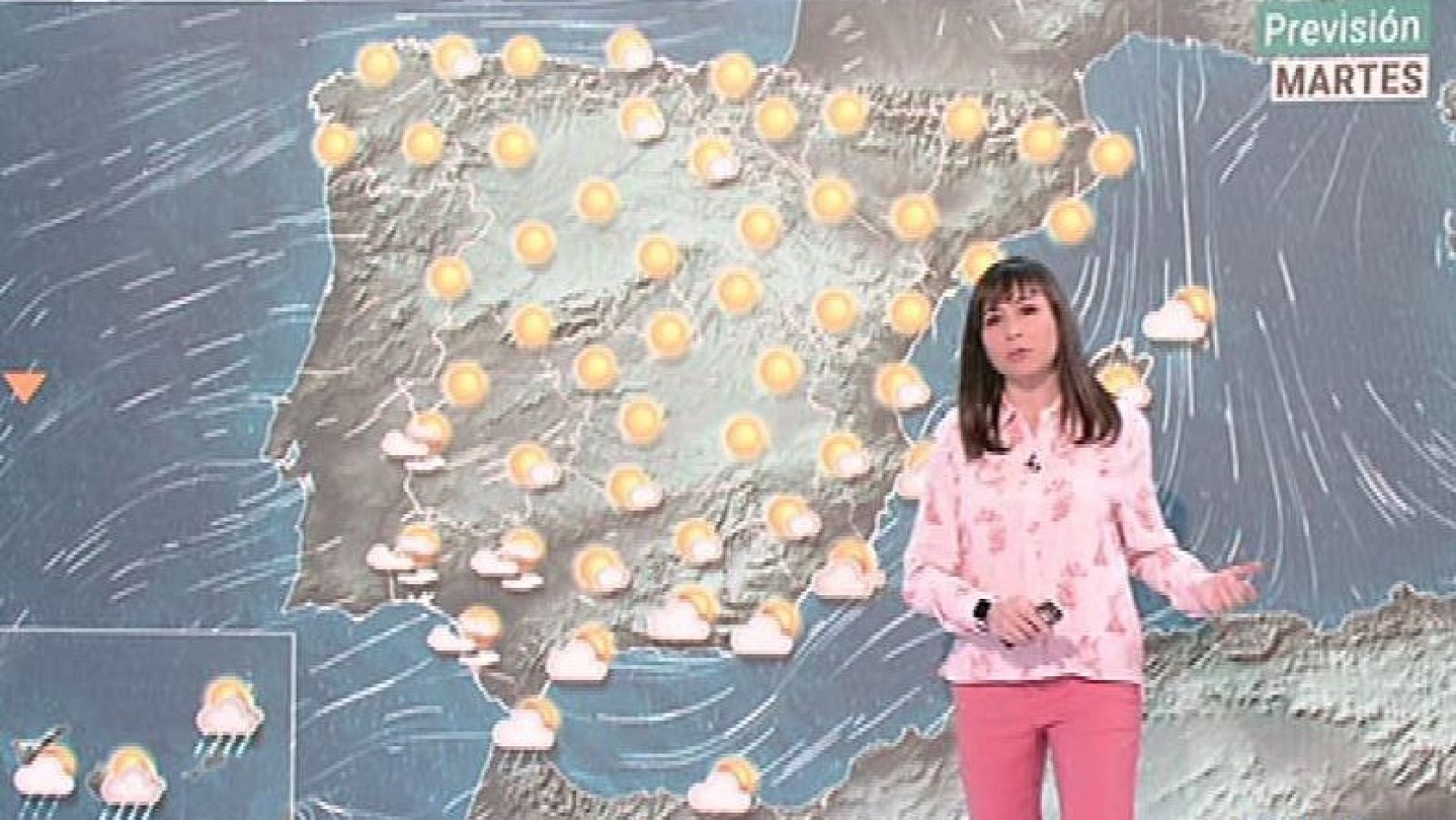 Viento fuerte en Estrecho y Alborán, y precipitaciones en Canarias