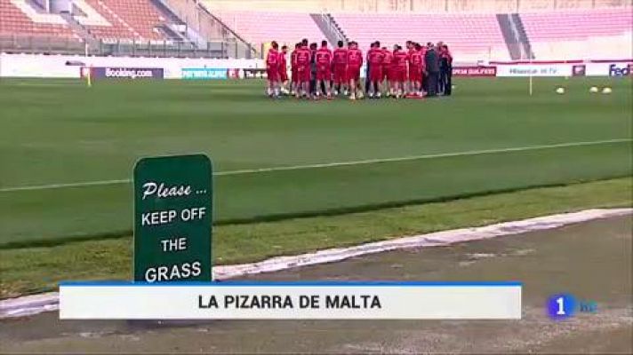 Telediario 1 - La pizarra de Malta