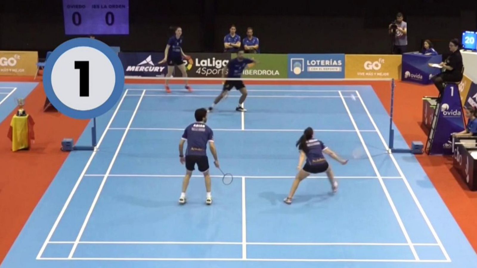 Bádminton Liga Nacional División de Honor 2018/19, Final Ida Resumen