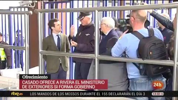 Casado: "Albert Rivera sería un excelente ministro de Exteriores"