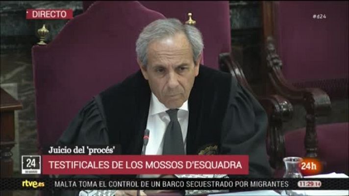  - Un mosso relata cómo le dieron una patada y un puñetazo en un registro el 20S