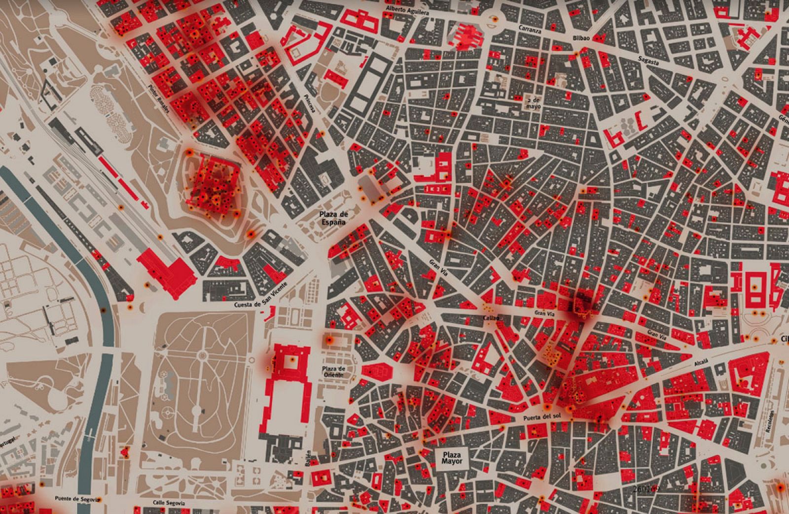 Mapa del Madrid bombardeado -RTVE.es | Ver