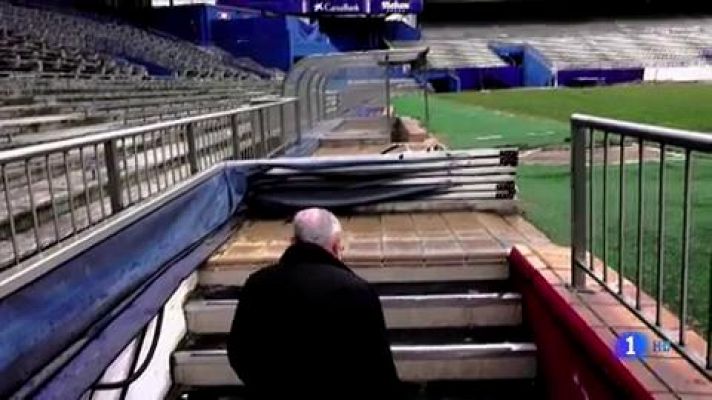 Telediario 1 - Carlos Peña, el histórico delegado del Atlético se despide del Calderón