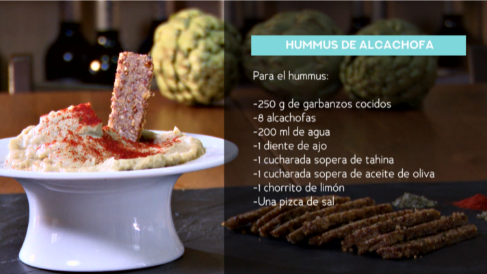 RTVE Cocina - Receta de hummus de alcachofa