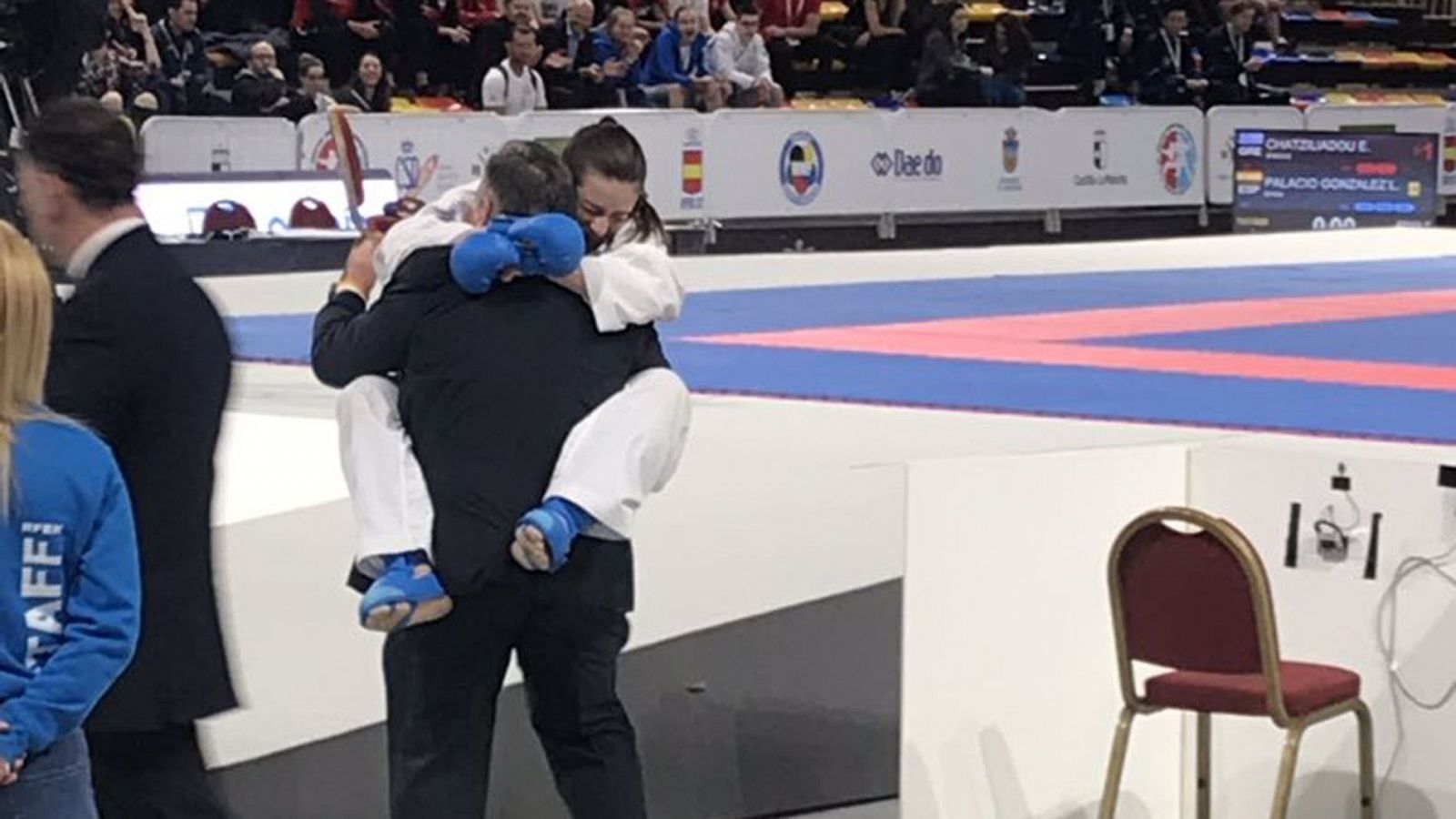 Laura Palacio se derrumba de la emoción al saberse campeona de Europa