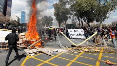 Cinco detenidos en la protesta de los independentistas contra el acto de Vox