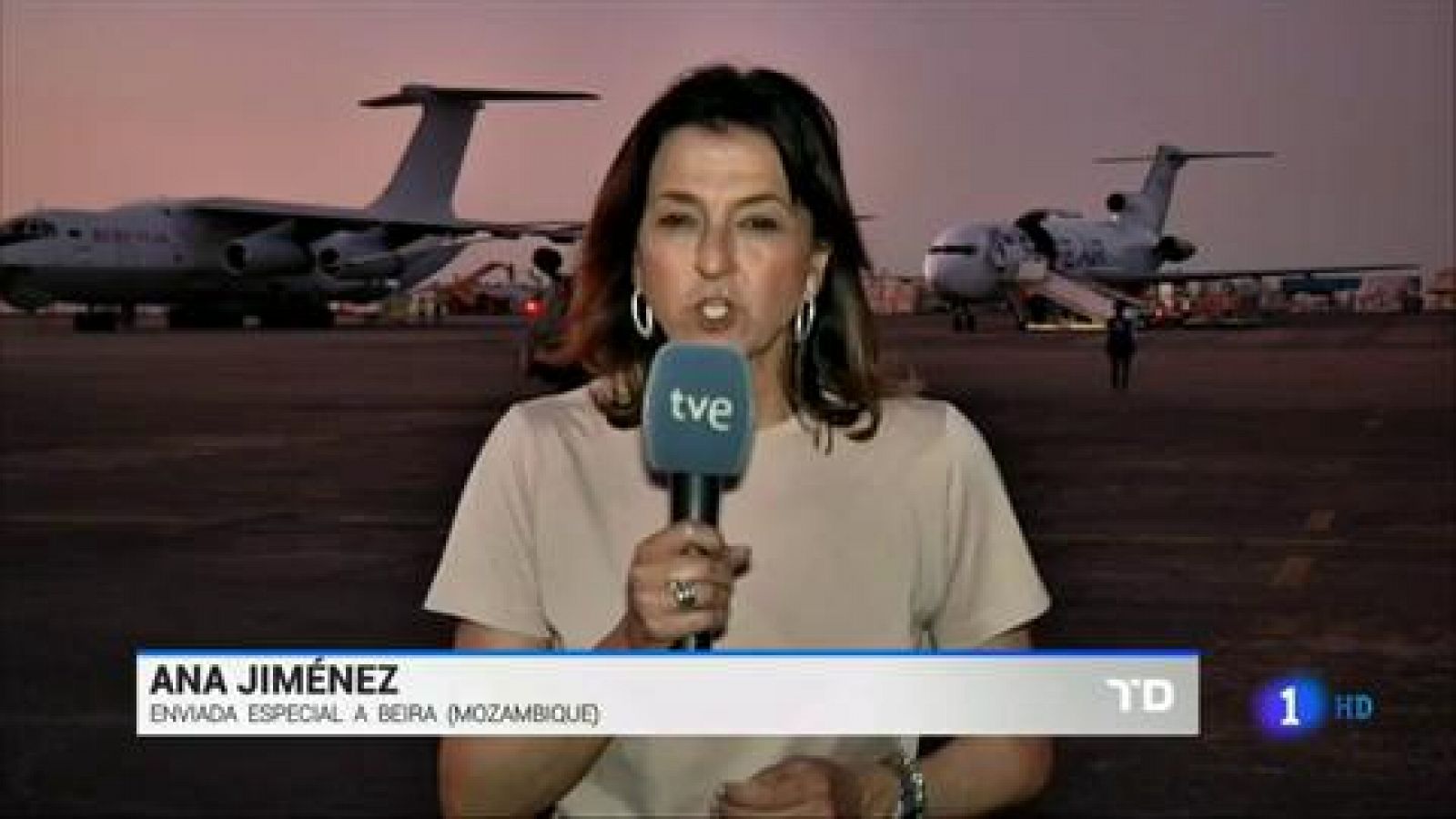 Telediario 1: La ayuda internacional sigue llegando a Mozambique  | RTVE Play