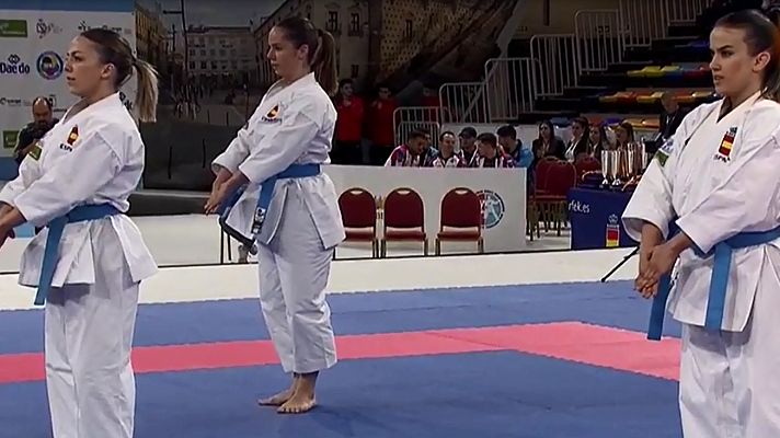 Kárate - Europeos de kárate 2019 | Kata del equipo femenino español que les dio el título europeo