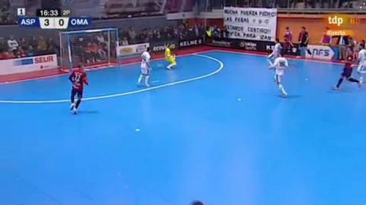 Fútbol Sala - Recorta distancias Osasuna con un trallazo de Martel. Aspil Ribera Navarra 3-1 Osasuna Magna