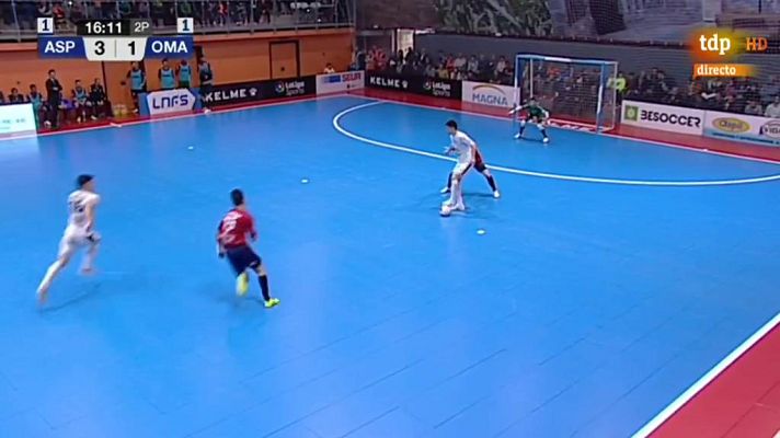 Fútbol Sala - Ferrán Plana vuelve a poner tierra de por medio. Aspil Ribera Navarra 4-1 Osasuna Magna