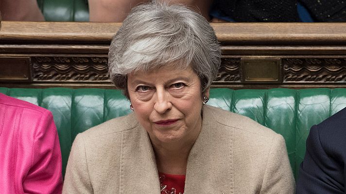 Telediario 1 - El Gabinete de May está dividido respecto al 'Brexit'