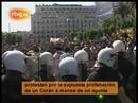 Protesta musulmán en Atenas