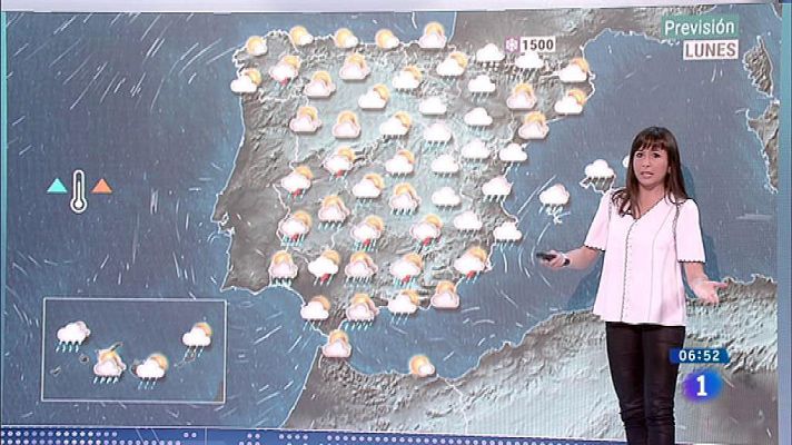 Las lluvias persisten hoy en la mitad este peninsular y Baleares