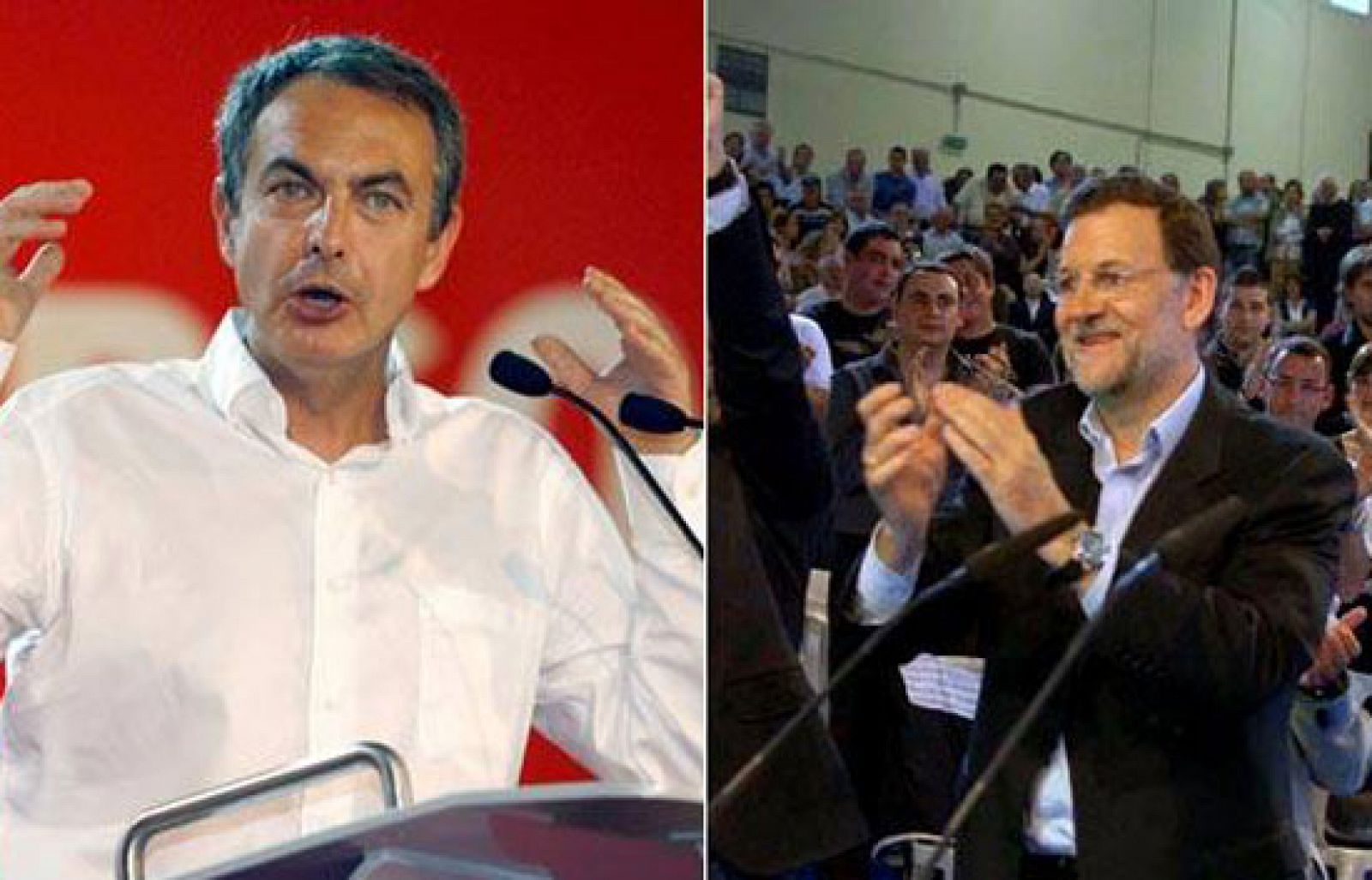 Zapatero y Rajoy se enfrentan desde la primera jornada de campaña