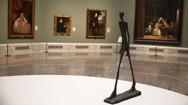 Telediario 1 - Giacometti pasea por el Prado