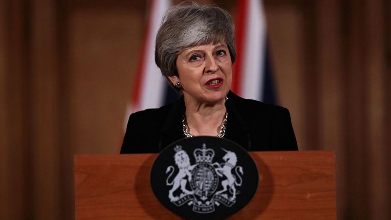 May anuncia que solicitará una nueva prórroga "corta" para el 'Brexit'