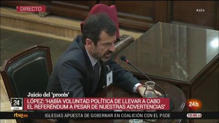 Informativo 24h - Ferrán López niega que se espiara a otros cuerpos: "No hubo nunca una petición de seguimiento a nadie"