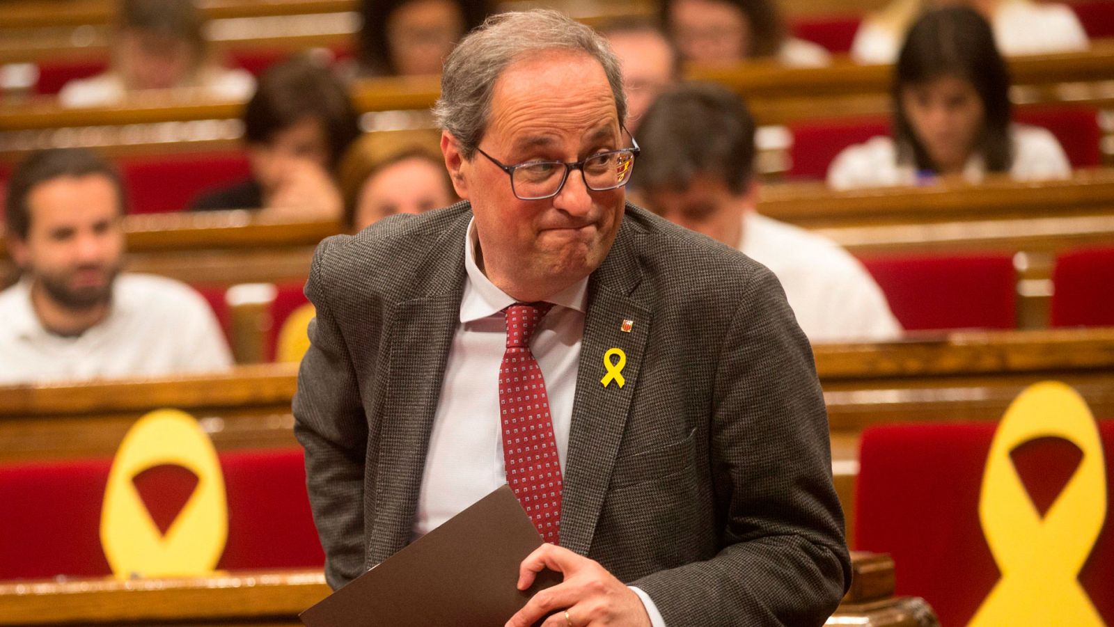 Cataluña | Torra desafía a la oposición a presentar una moción de censura antes de medir su confianza en el Parlament