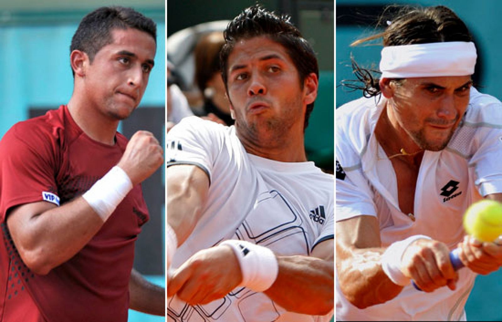 Fernando Verdasco, David Ferrer y Nicolás Almagro debutan con victoria en el Roland Garros. Por contra, Marcel Granollers y Nuria LLagostera quedan eliminados a las primeras de cambio. (24/05/09) 