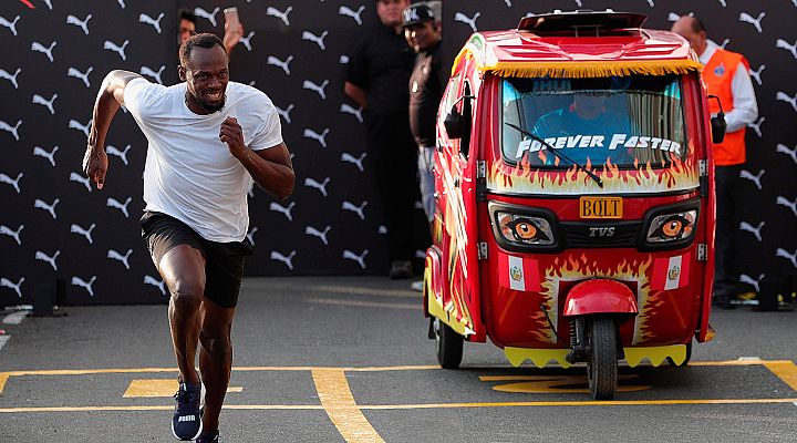Telediario 1 - Bolt vs. Motocarro
