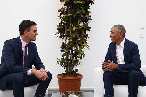  - Sánchez y Obama se reúnen en Sevilla durante la Cumbre Mundial del Turismo