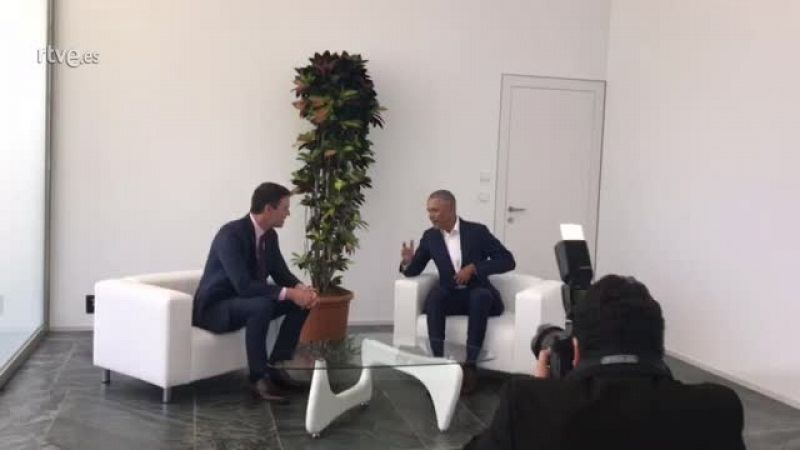 Sánchez y Obama se reúnen en Sevilla durante la Cumbre Mundial del Turismo