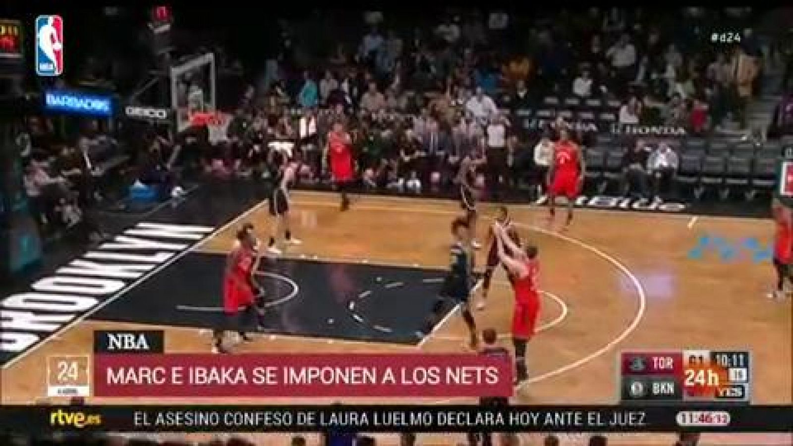 NBA - Ibaka destaca con un doble-doble en la victoria de Toronto ante Nets - RTVE.es