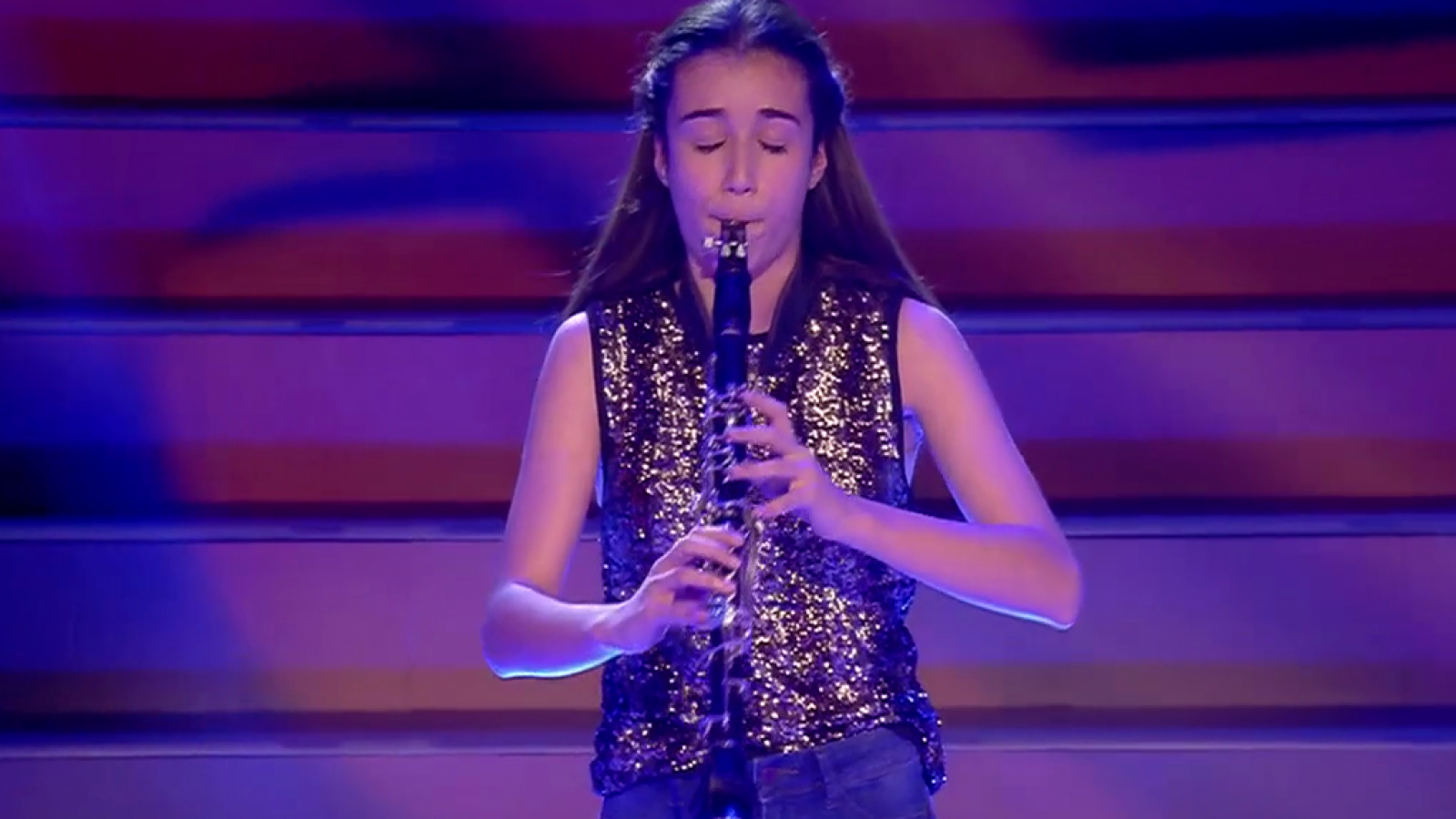La emotiva actuación de Carla Gómez con su clarinete | Ver