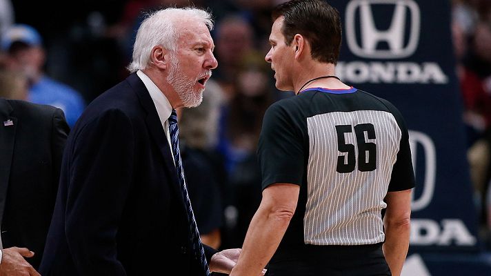 Telediario 1 - Gregg Popovich, expulsado en 63 segundos