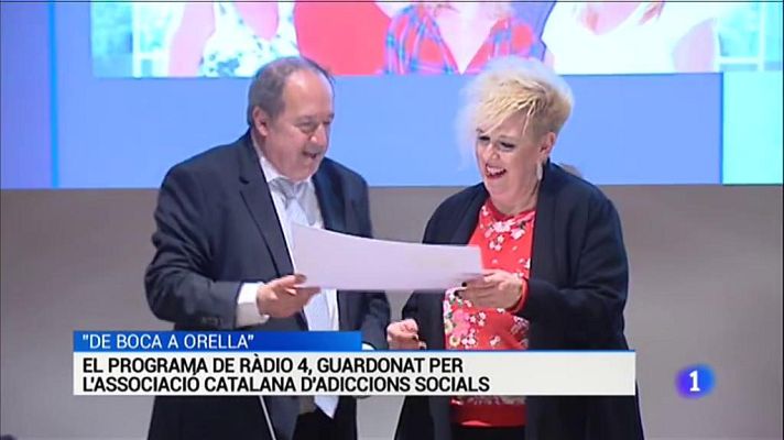 L'Informatiu - El programa de Ràdio 4 "De boca orella", premi Comunicació de l'Associació Catalana d'Adiccions socials