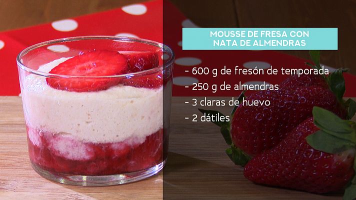 Receta de mousse de fresa