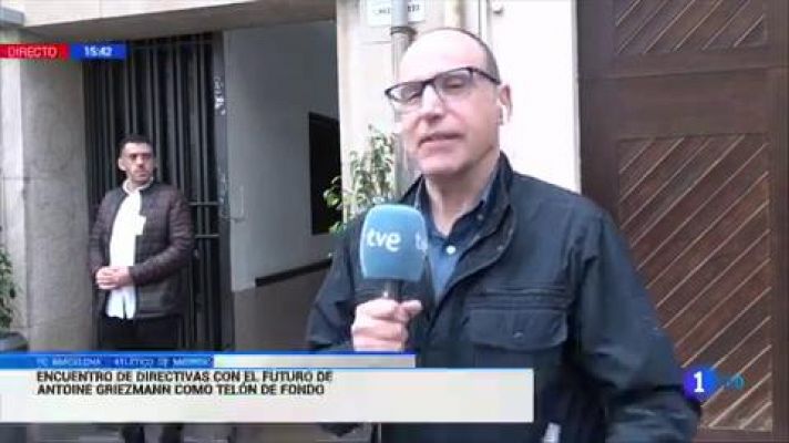 Telediario 1 - Cerezo se reafirma: "Griezmann se queda al 3.000 por 1000"