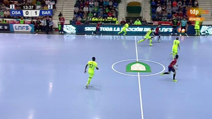 Fútbol Sala - Saldise marca a placer | Osasuna Magna 1-1 Barça Lassa