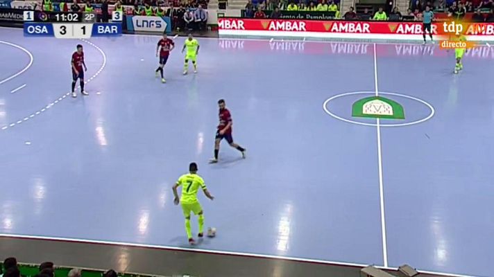 Fútbol Sala - Recorta distancias Dyego con algo de suerte | Osasuna Magna 3-2 Barça Lassa