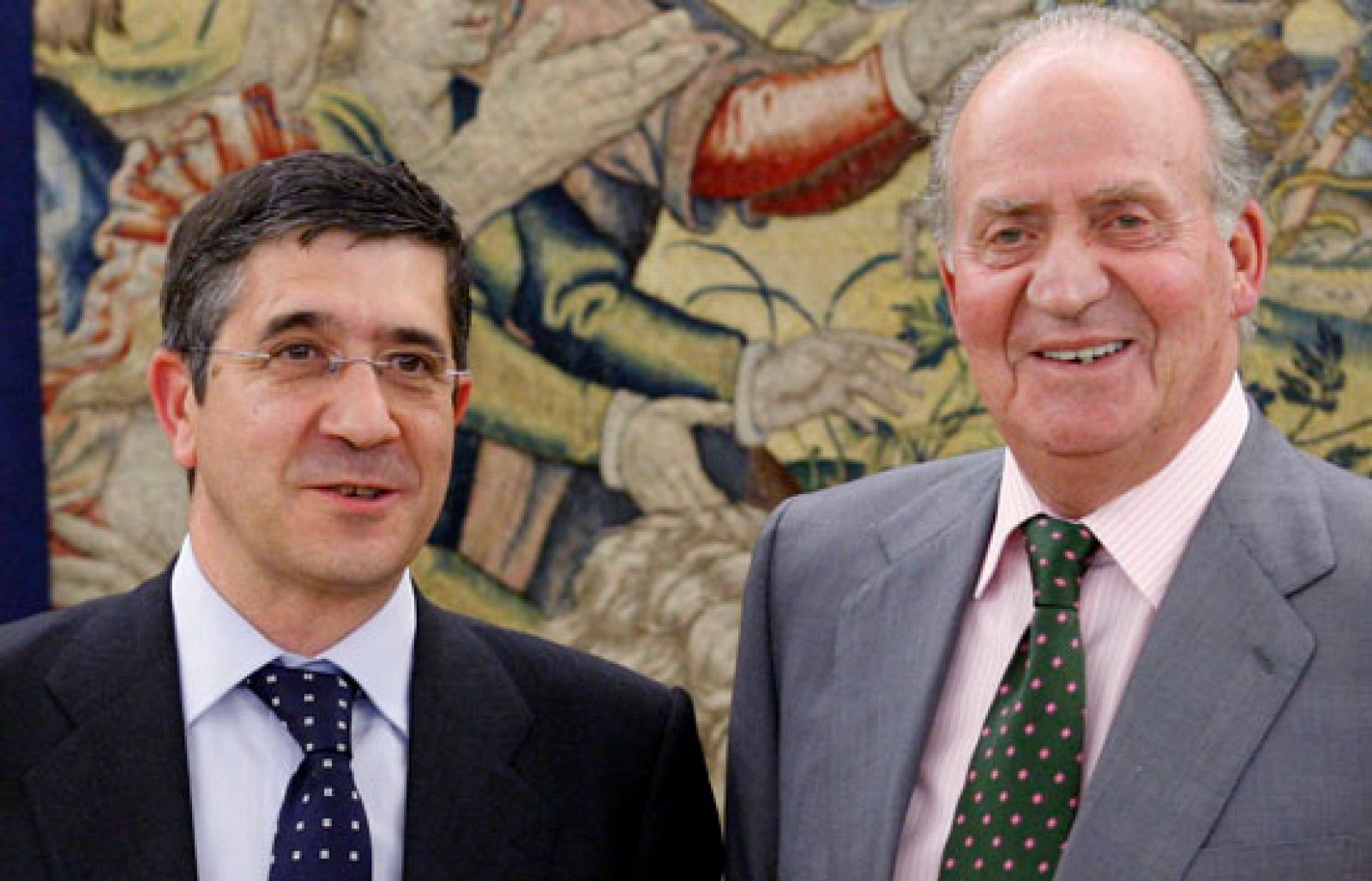 El Rey recibe a Patxi López en el Palacio de la Zarzuela en Madrid | Ver