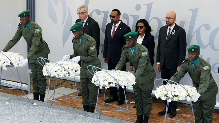 Telediario 1 - Seis memoriales recuerdan a las más de 800.00 víctimas del genocidio ocurrido en Ruanda hace 25 años