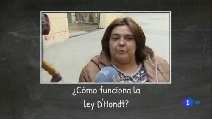 Telediario 1 - ¿Qué es la Ley D'hondt?