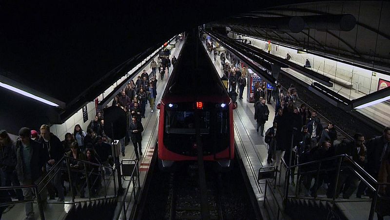 Huelga en el metro de Barcelona por el amianto