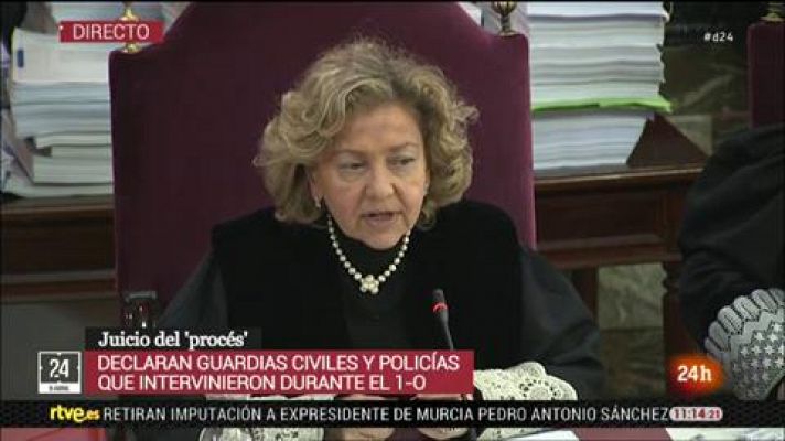 Informativo 24h - Un guardia civil del 1-O: "Salí corriendo porque temí por mi integridad física tras recibir la agresión"