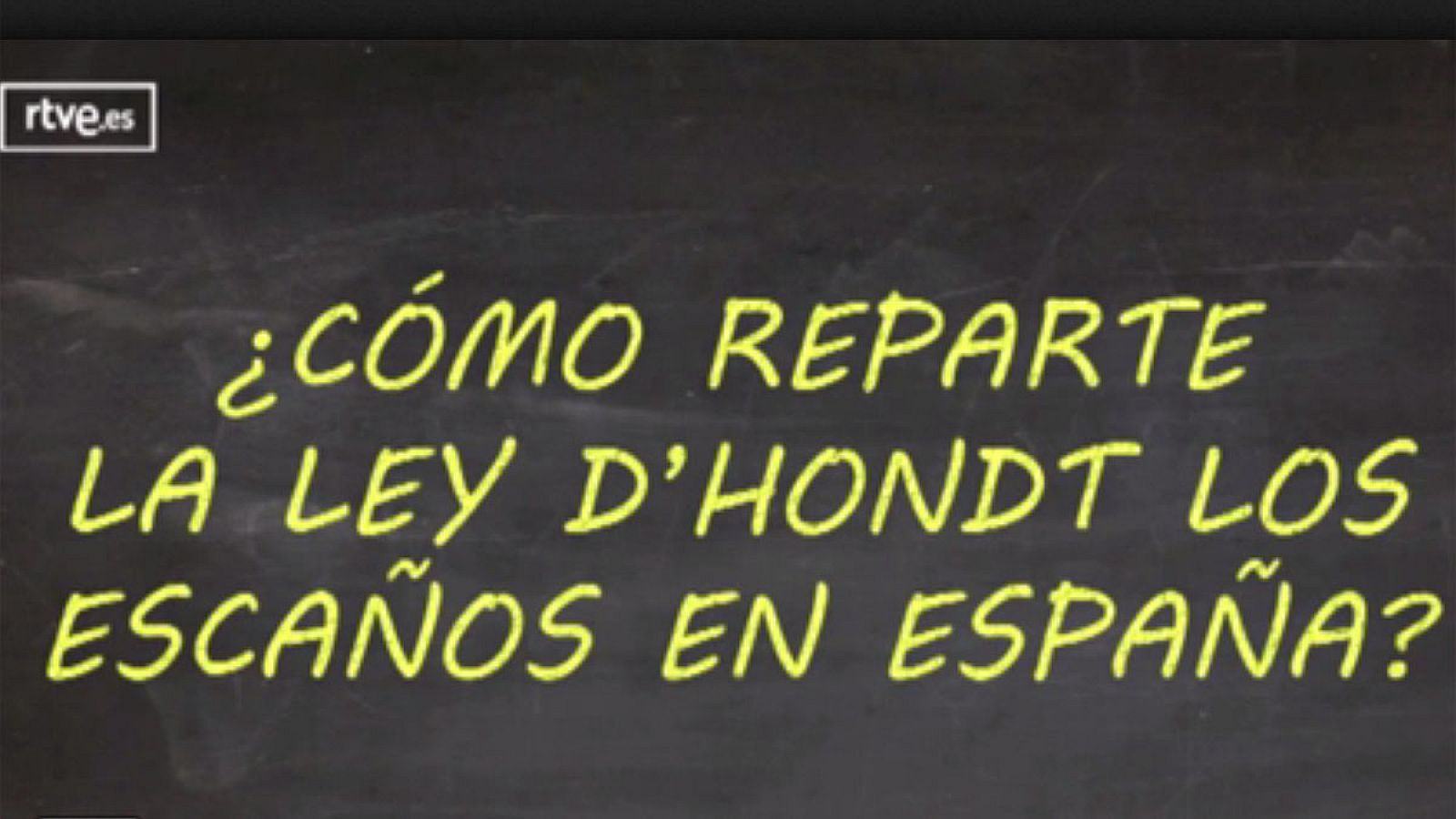 ¿Cómo funciona la Ley D'Hondt?