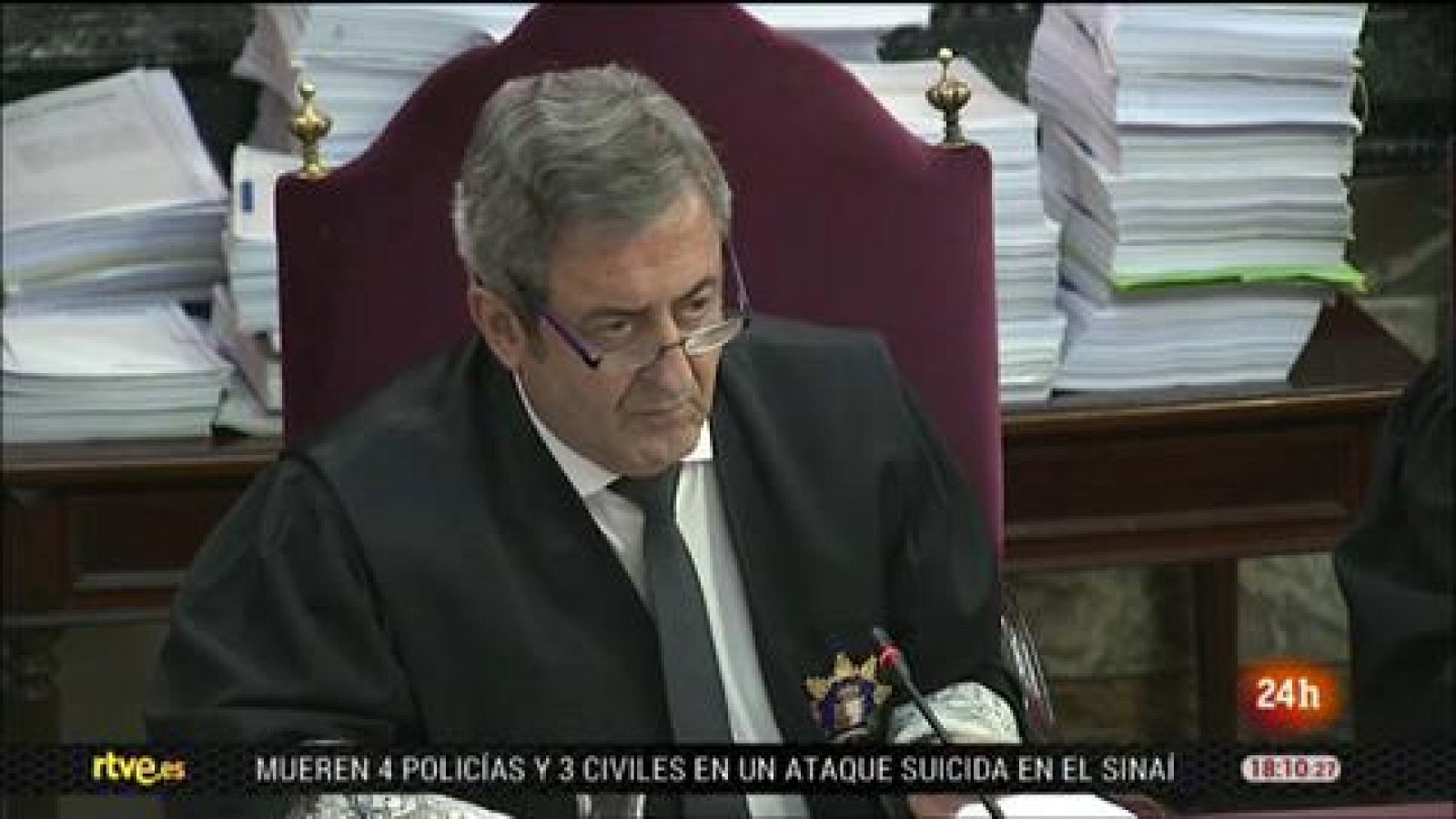 Juicio procés: Un policía nacional del 1-O: "Nos llovieron conos, nos llovieron vallas, intentaron aislar a seis agentes"