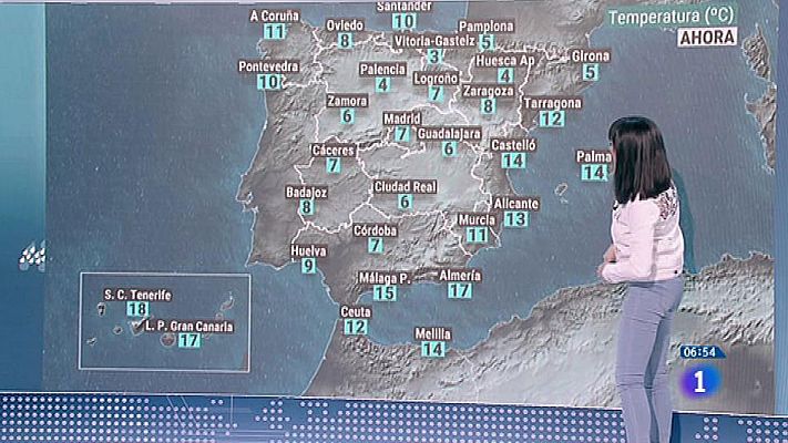 El tiempo - Lluvias en la mitad norte peninsular