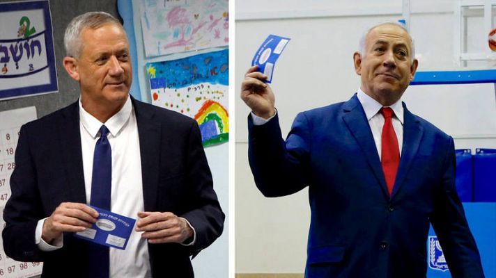 Telediario 1 - Netanyahu se acerca a su quinto mandato en Israel tras su empate con Gantz