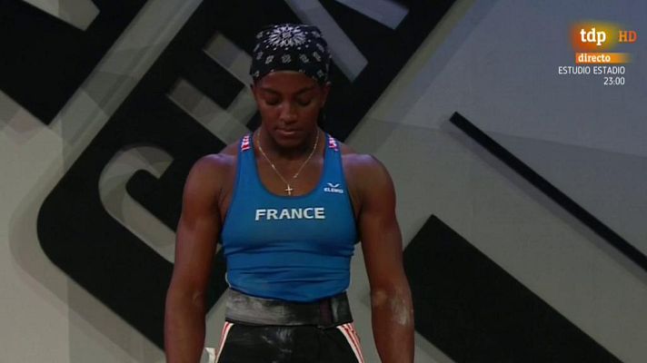 Halterofilia - Escalofriante lesión de la halterófila francesa Ketchanke en el Europeo de Batumi 2019