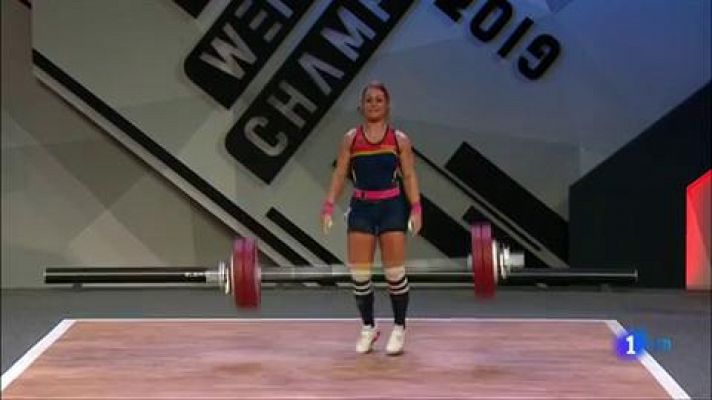 Telediario 1 - Lydia Valentín se queda a un kilo de revalidar el título Europeo