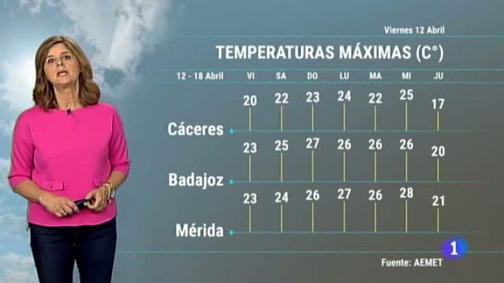 El Tiempo en Extremadura - 12/04/2019