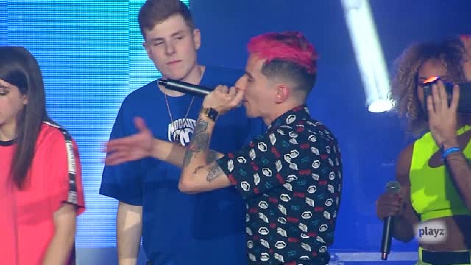 Réplica, la exhibición - El beso de Skone a Arkano en el freestyle final