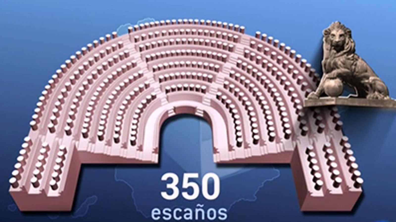 Mapa de reparto de escaños para las Elecciones generales