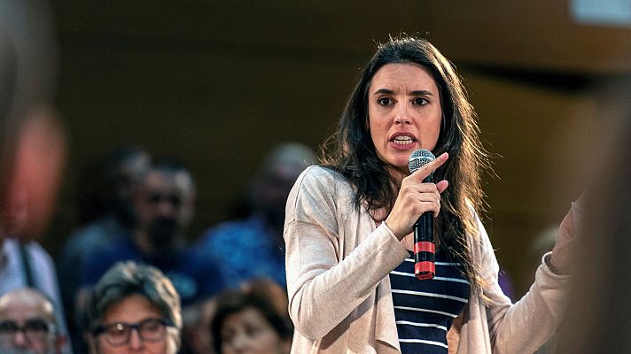 Telediario 1 - Unidas Podemos pide el voto para que al PSOE le "entren ganas" de gobernar juntos