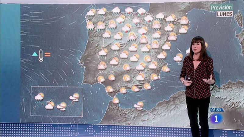La semana arranca lluviosa en Galicia, Cantábrico y la mitad norte del país